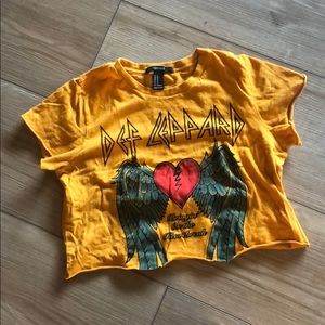 Def Leopard Crop Top